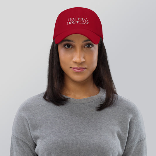 "I Patted A Dog Today" Branded Cap
