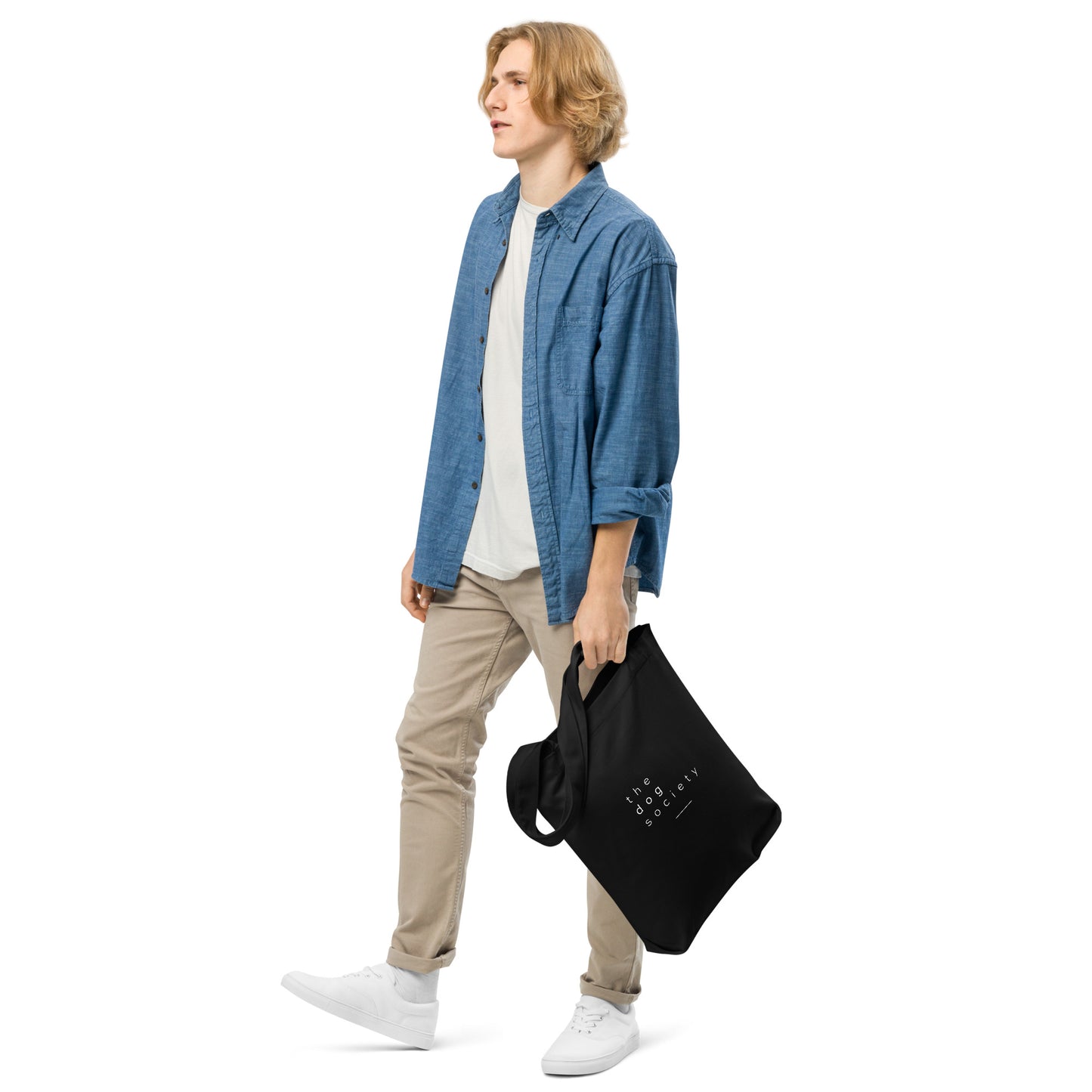 The Dog Society Branded Dark Tote Bag
