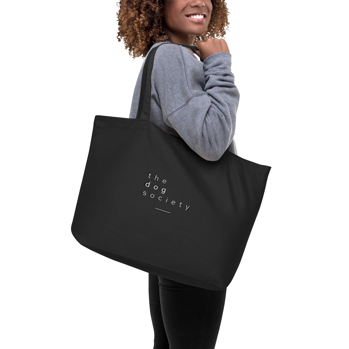 "I Patted A Dog Today" Large Tote Bag