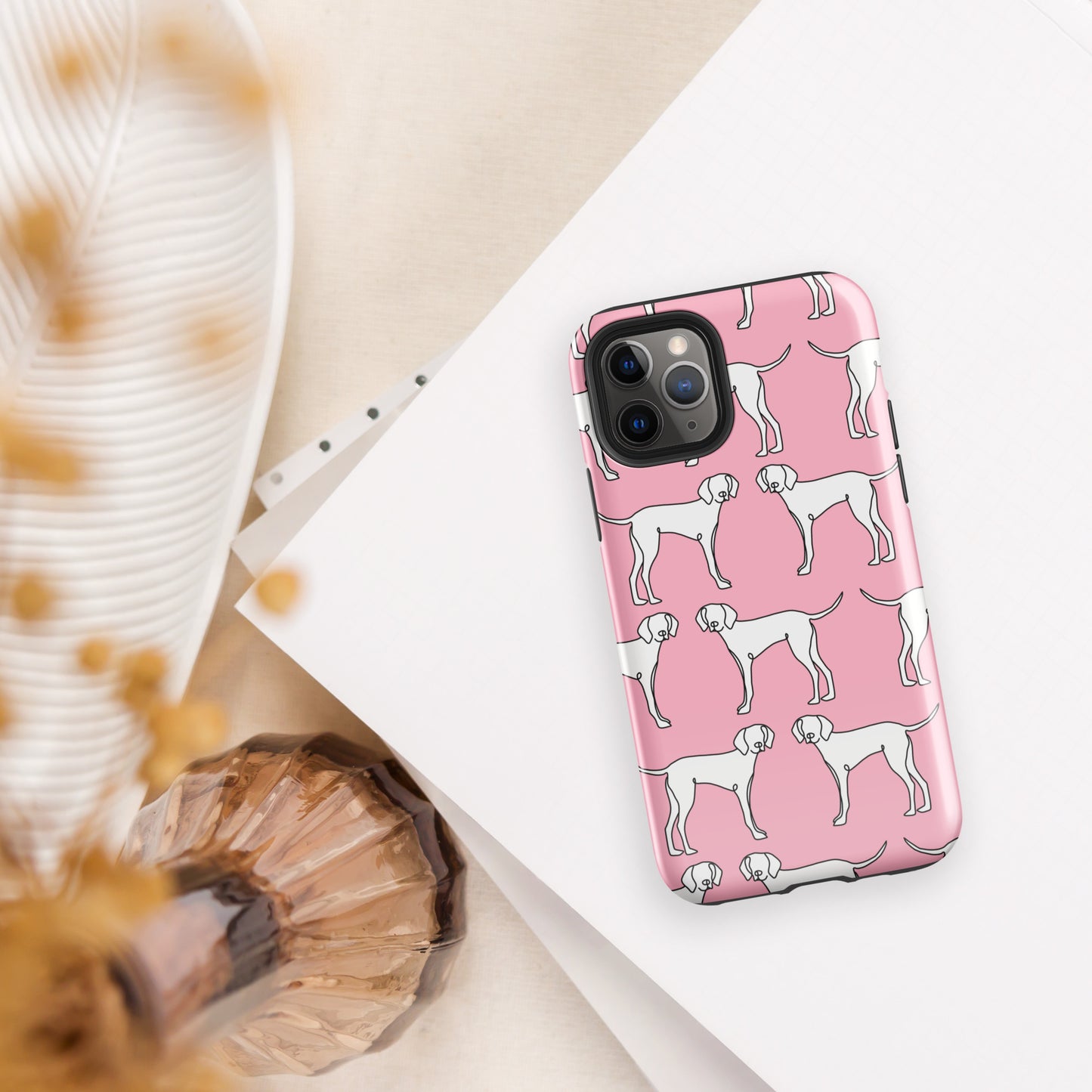 "All Paws" Pink Tough Case for iPhone®