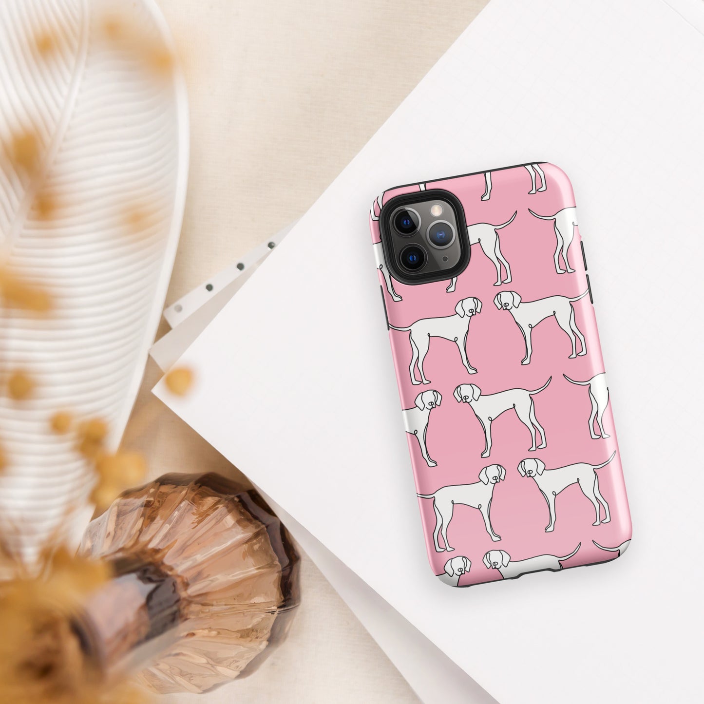 "All Paws" Pink Tough Case for iPhone®