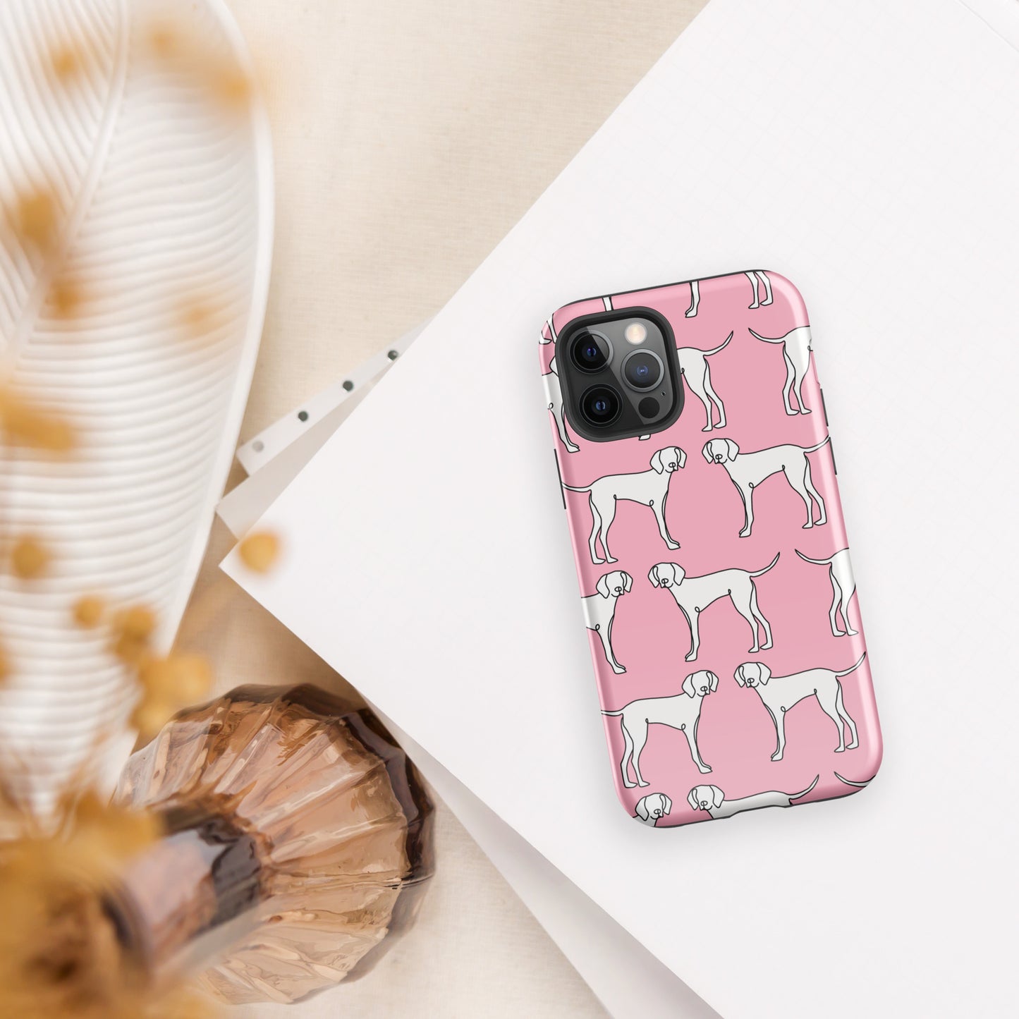 "All Paws" Pink Tough Case for iPhone®