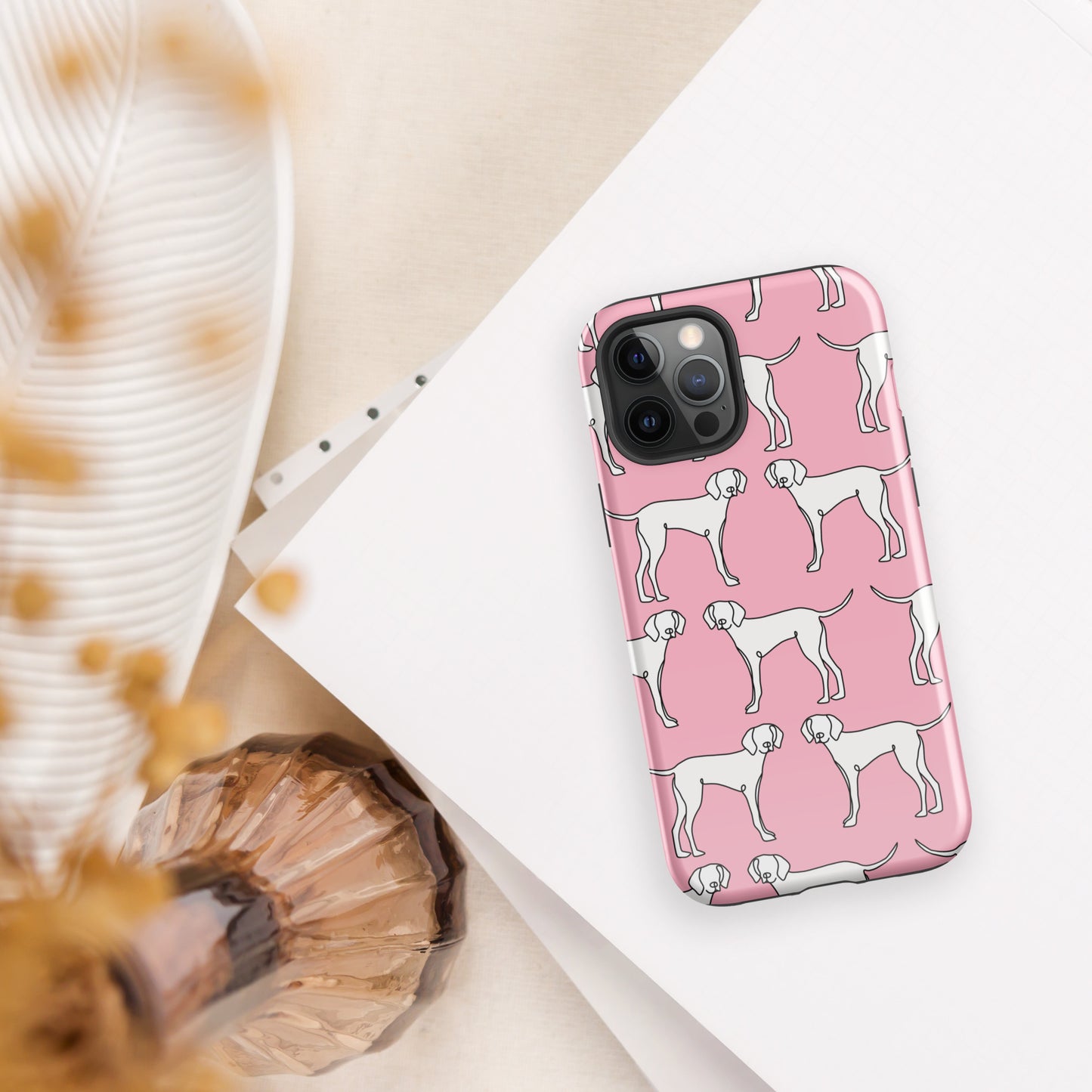 "All Paws" Pink Tough Case for iPhone®