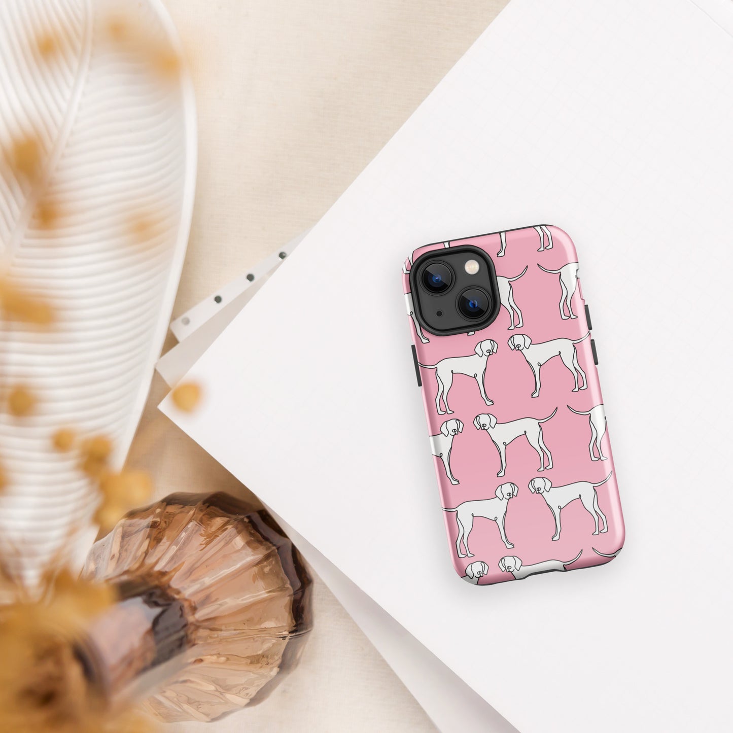 "All Paws" Pink Tough Case for iPhone®