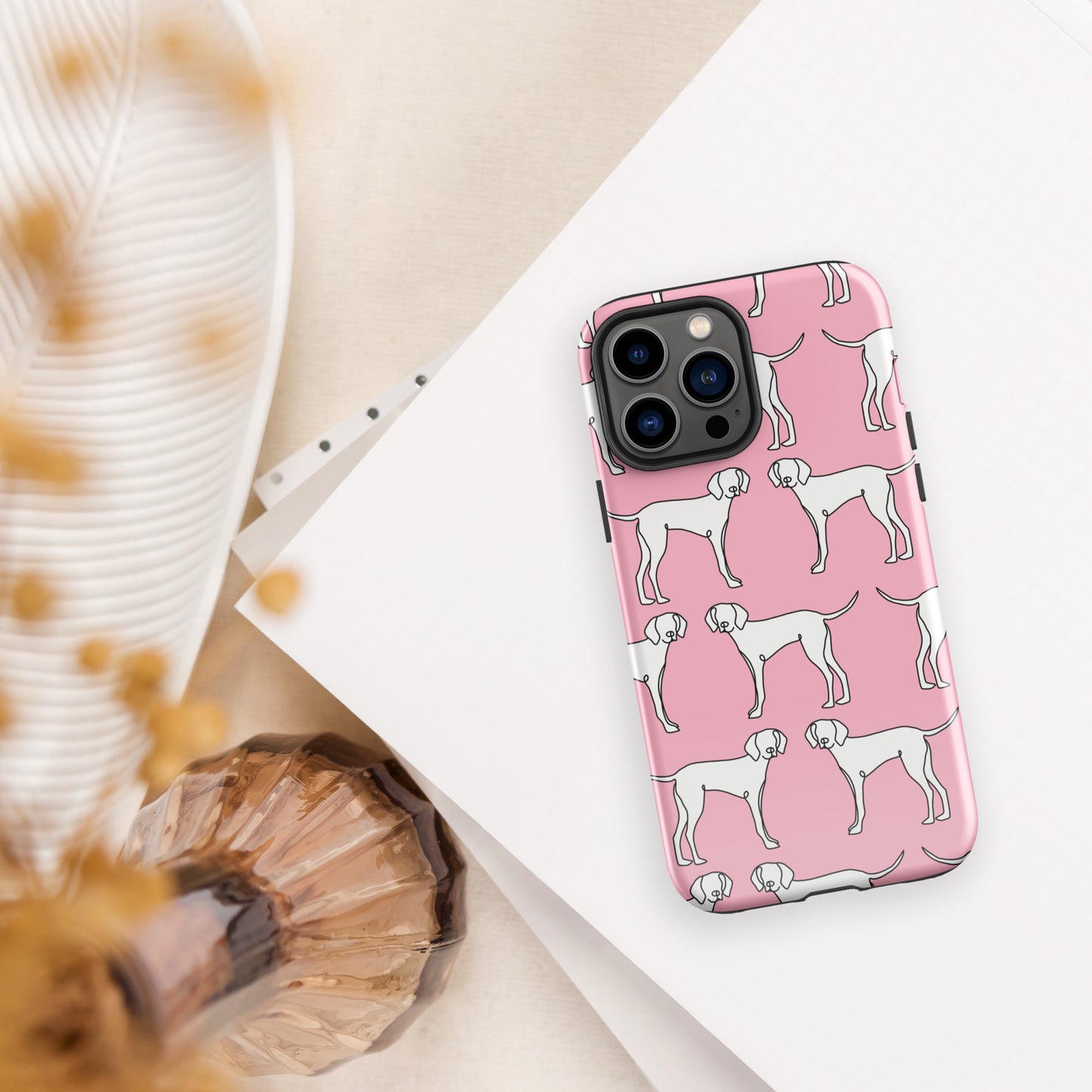 "All Paws" Pink Tough Case for iPhone®