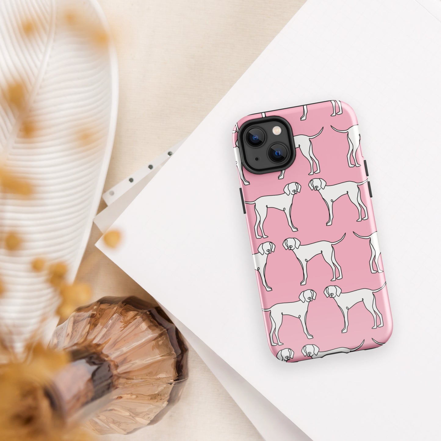 "All Paws" Pink Tough Case for iPhone®