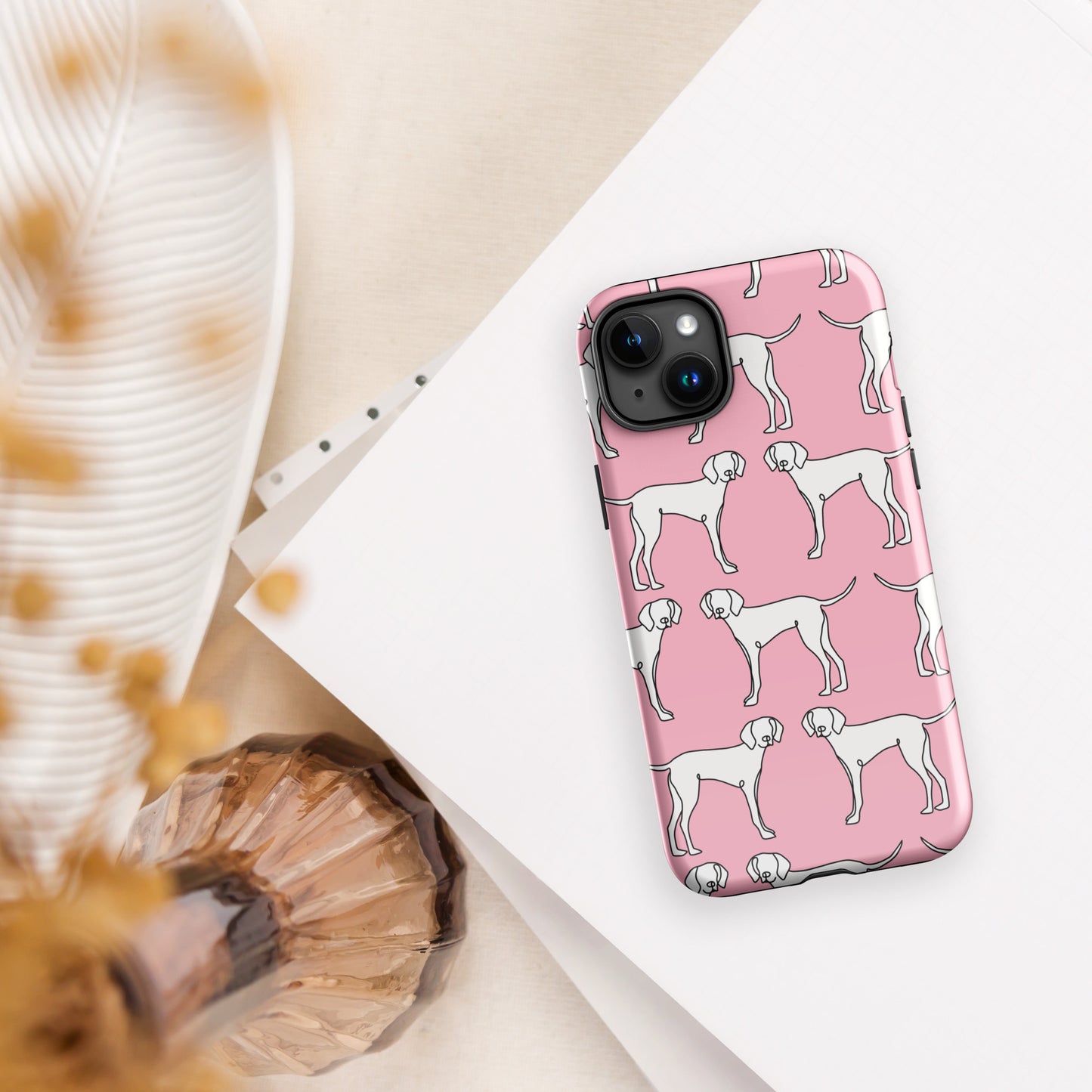 "All Paws" Pink Tough Case for iPhone®