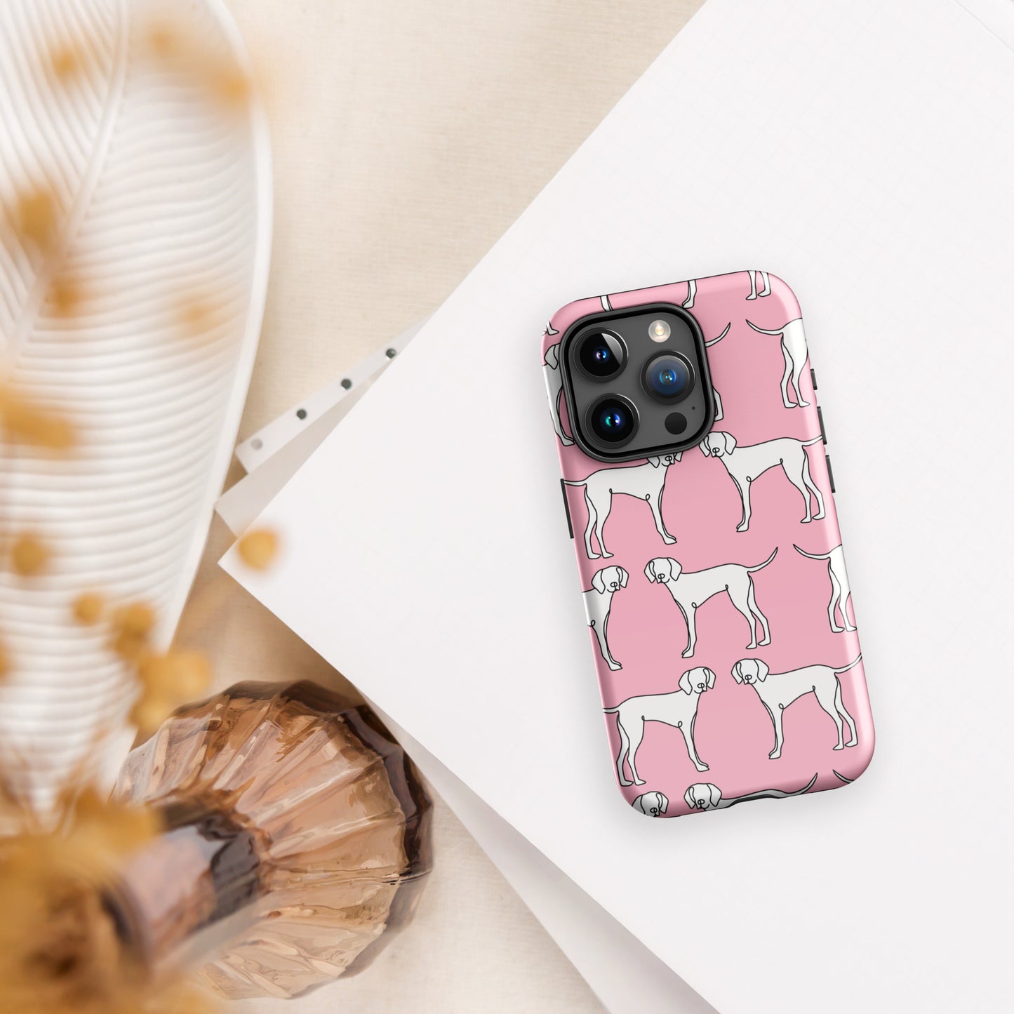 "All Paws" Pink Tough Case for iPhone®