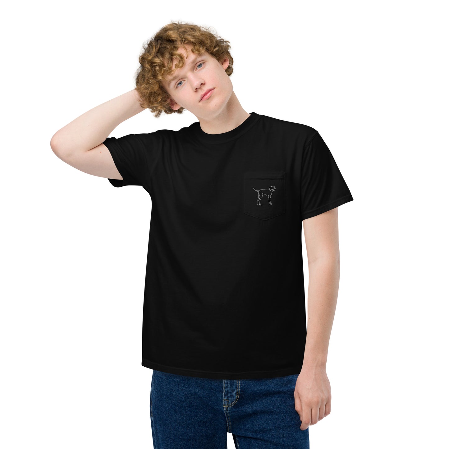 "Gun Dog" Unisex Pocket Dark T-Shirt