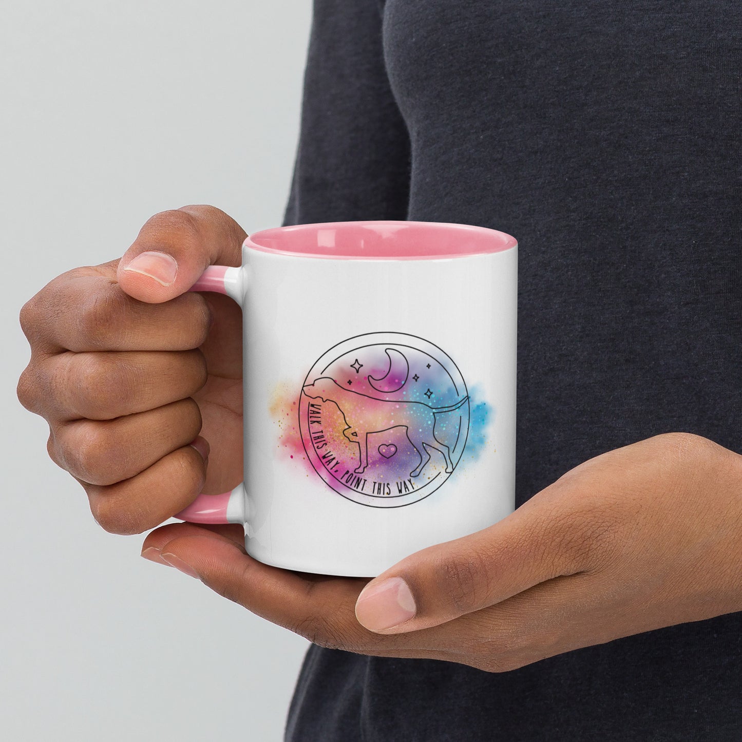 "Point This Way" Colour Block Mug