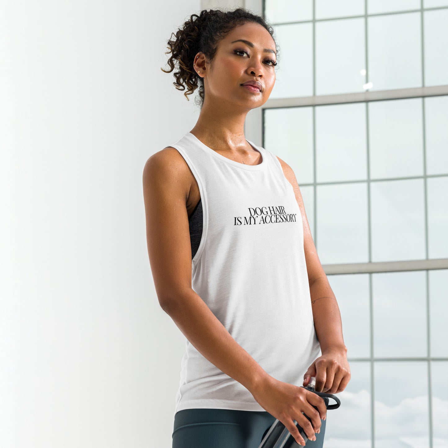 "Dog Hair Is My Accessory" Women's Muscle Tank